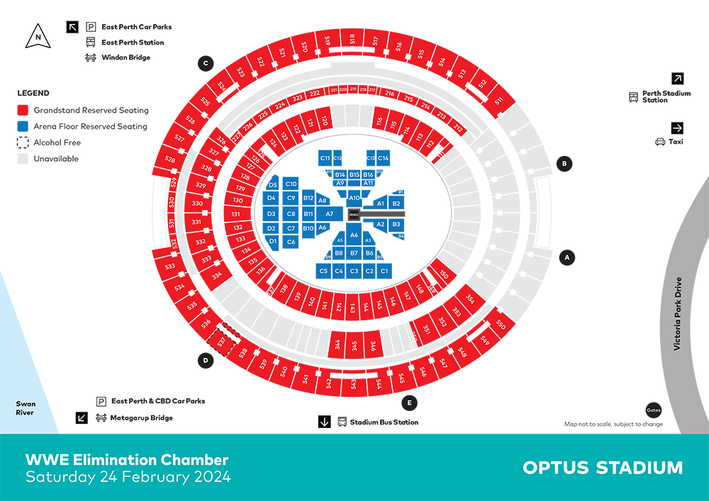 Optus Stadium Burswood, WA Tickets, 2024 Event Schedule, Seating Chart