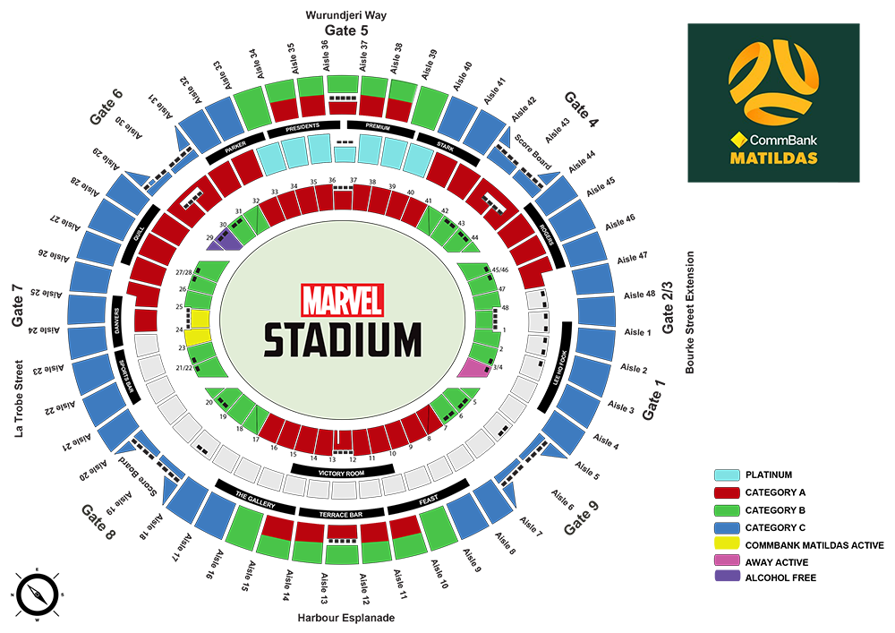 Marvel Stadium Docklands, VIC Tickets, 2025 Event Schedule, Seating