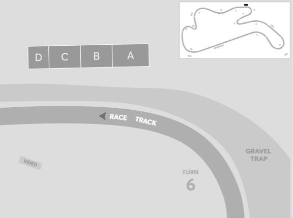 Venue seating chart for Australian Motorcycle Grand Prix for reference only