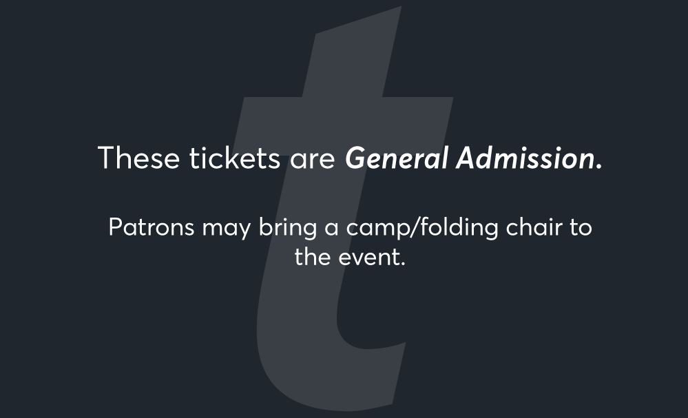 Venue seating chart for OneRepublic for reference only