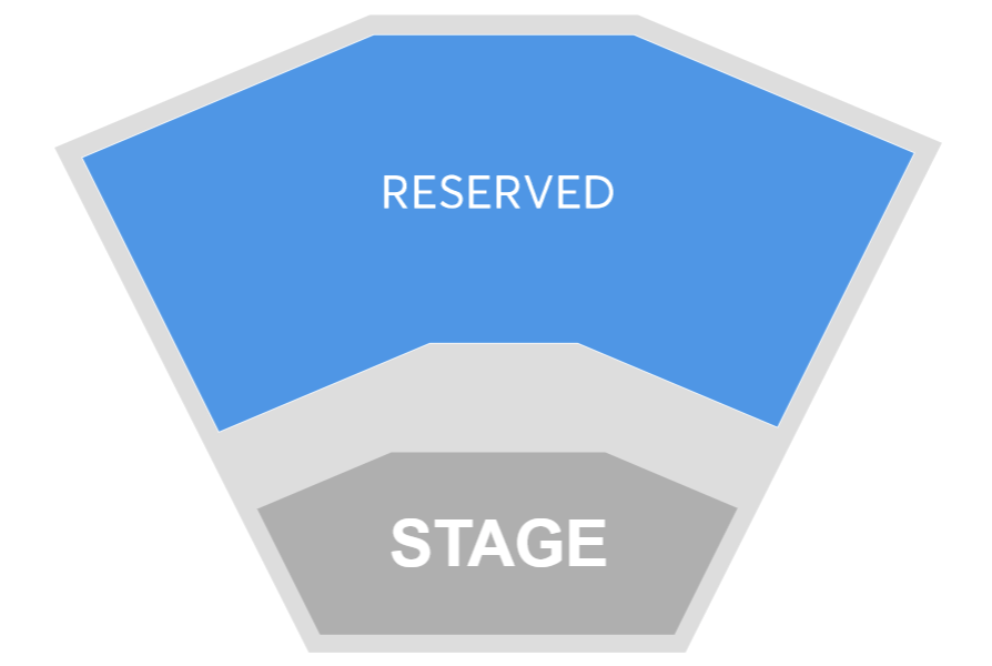 Venue seating chart for Cabaret at Teatro for reference only