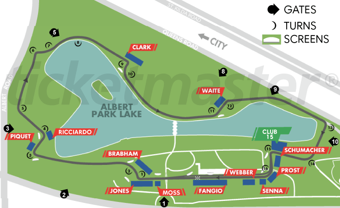 Australian Grand Prix Map