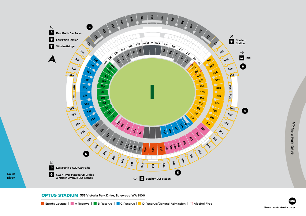 seating at optus stadium