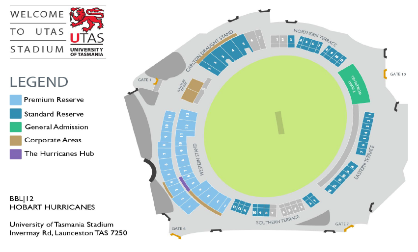 utas stadium seating