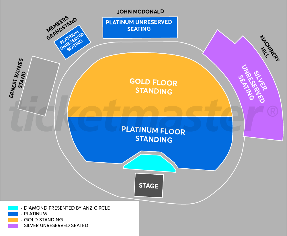 Venue seating chart for Fridayz Live for reference only