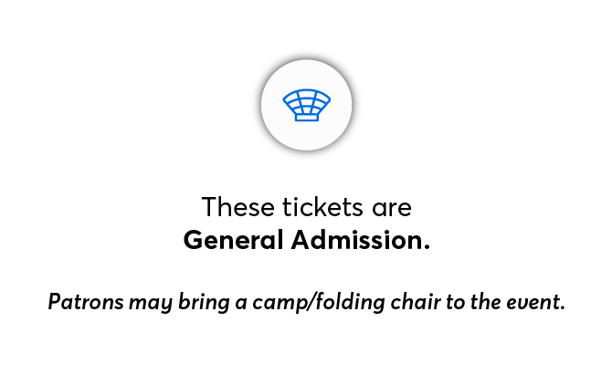 Venue seating chart for Sounds By the River for reference only