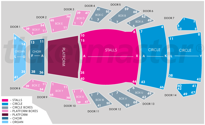 Sydney Opera House - Concert Hall Seating Chart.