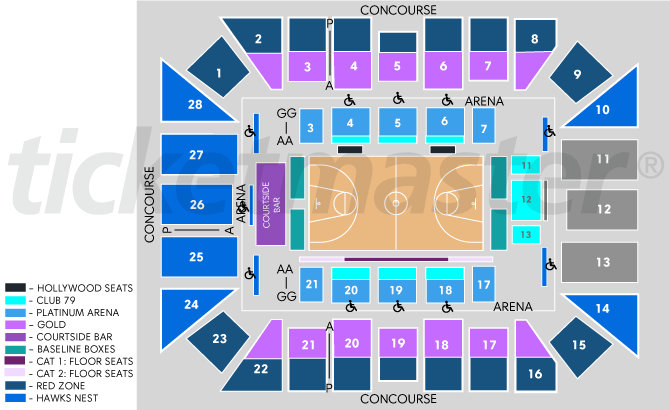 Hawks Seating Chart