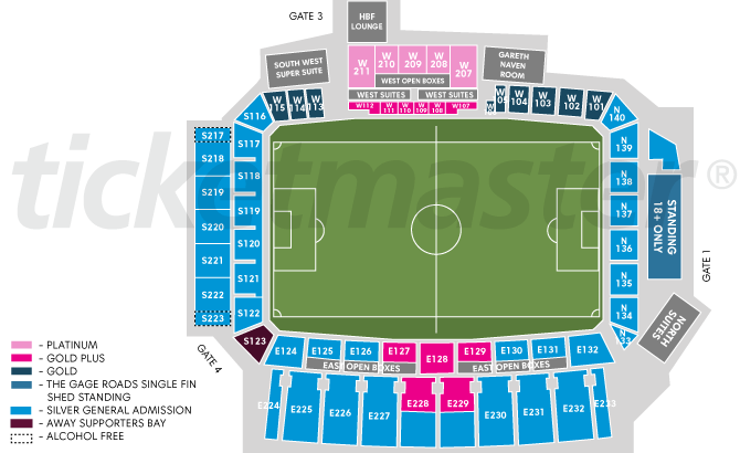 Terminal West Seating Chart