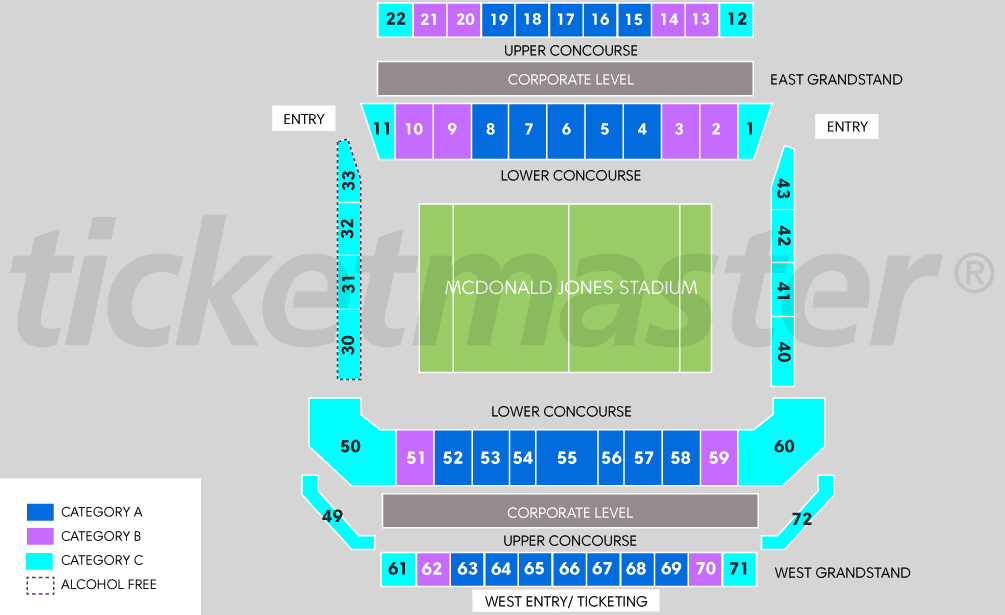 McDonald Jones Stadium Newcastle Tickets, Schedule, Seating Chart