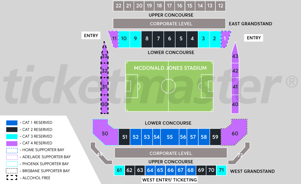 McDonald Jones Stadium Newcastle Tickets, Schedule, Seating Chart