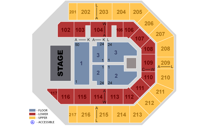 Safe Credit Union Performing Arts Center Balcony Level Seating Chart