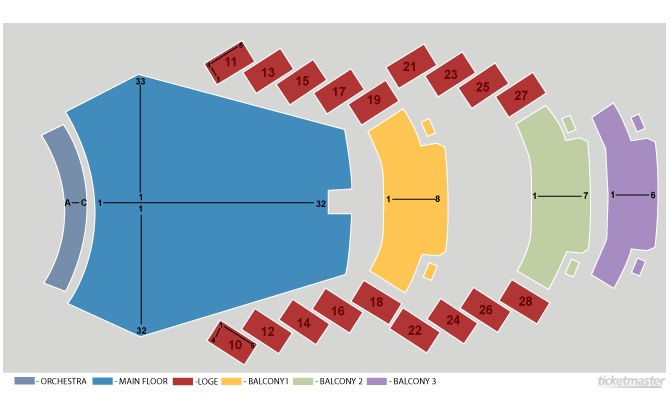 Auditorium Seating Chart
