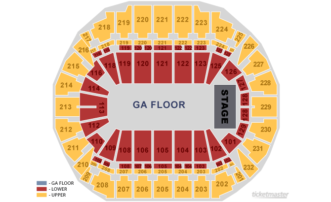 Chi Center Seating Chart