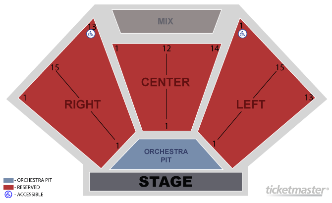 Seat Number Fisher Theater Seating Chart