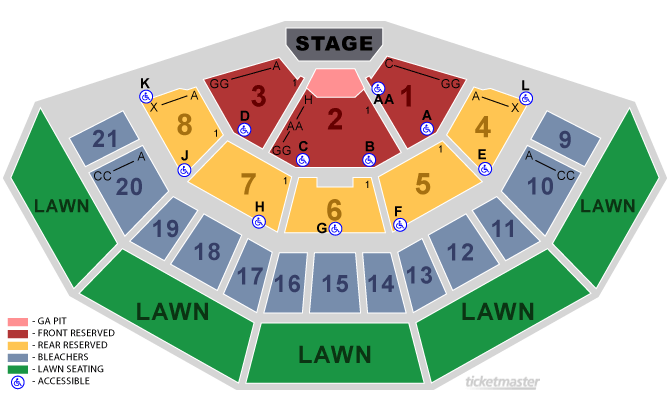 american family insurance amphitheater summerfest american family amphitheater seating chart
