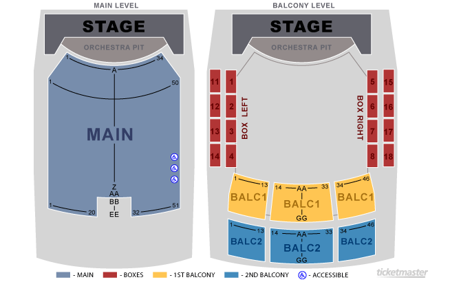 Peoria Civic Center Theater Seating Chart