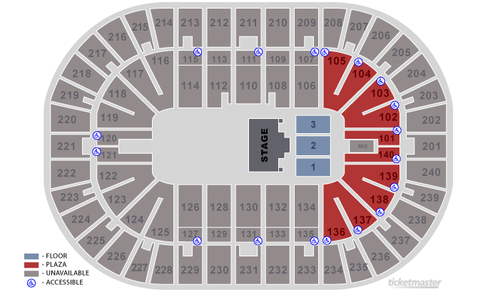 Us Bank Arena Floor Seating Chart