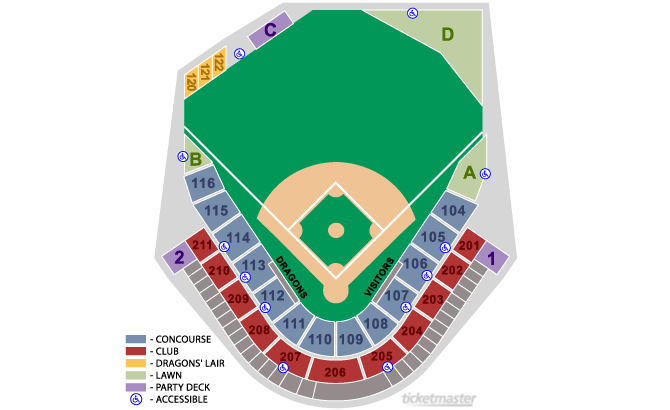 Dragons Seating Chart