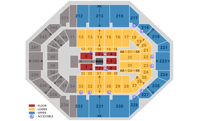 Rupp Arena Seating Chart For Wwe
