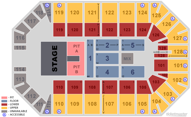 Ford Arena Beaumont Seating Chart