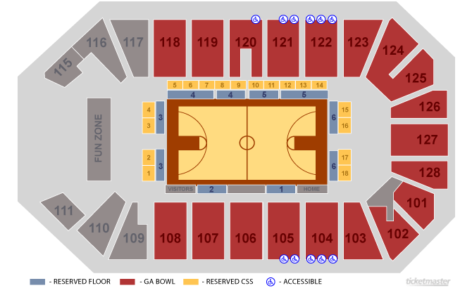 Comerica Center Frisco Seating Chart