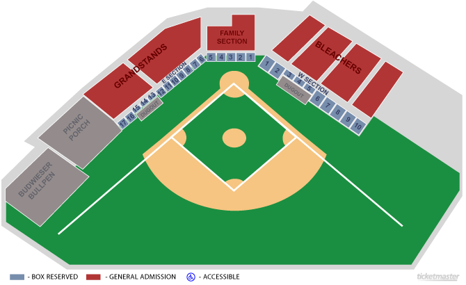 Jackie Robinson Stadium Seating Chart