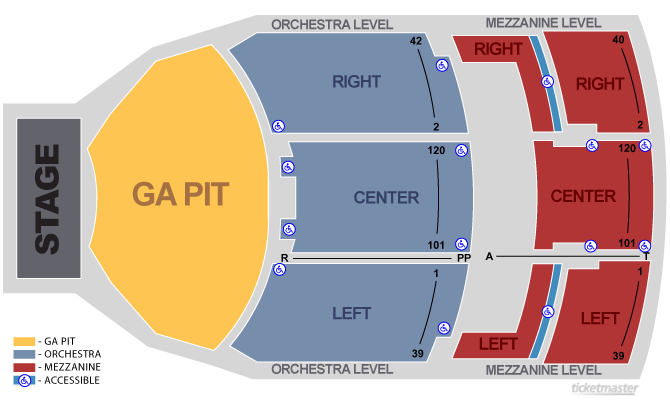 Jackie Gleason Theater Miami Beach Fillmore Seating Chart Detailed