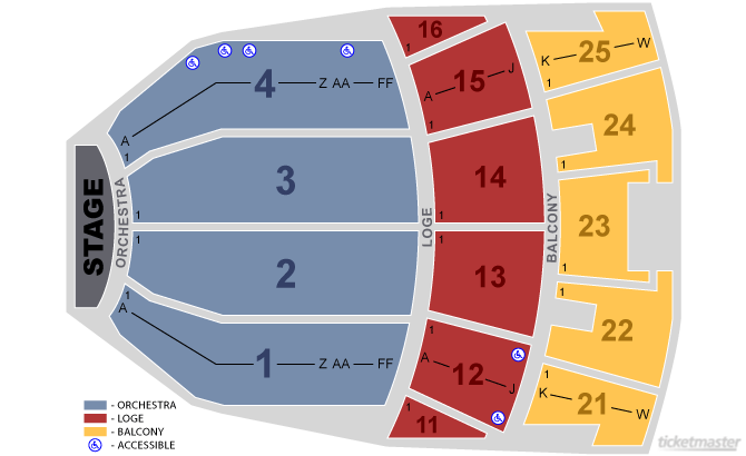 Daytona Peabody Auditorium Seating Chart