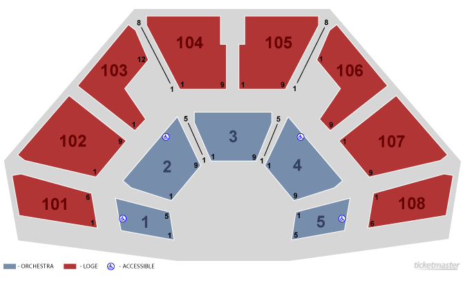 O Neill Theater Seating Chart