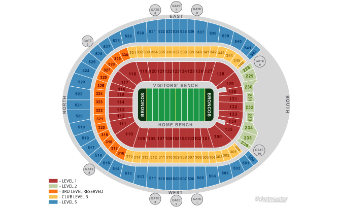 sports authority field at mile high seating chart - Part ...