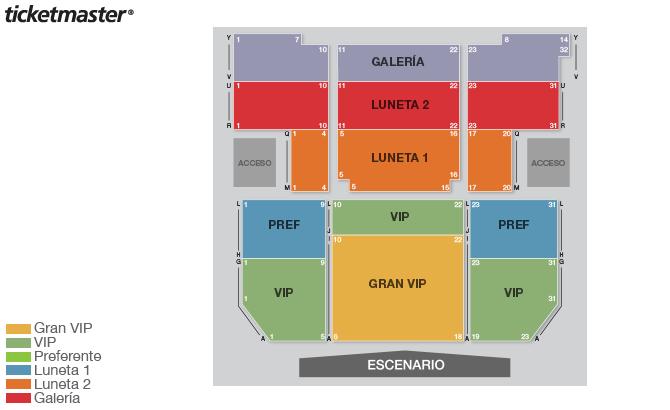 Mapa de asientos del inmueble Un Cuento De Navidad solo como referencia