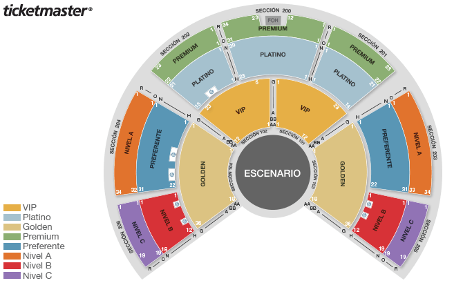 Seat map