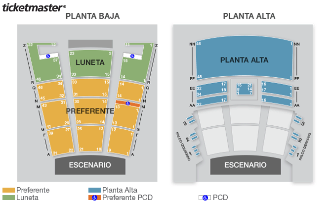 Seat map