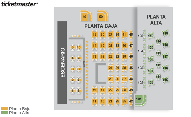 Seat map