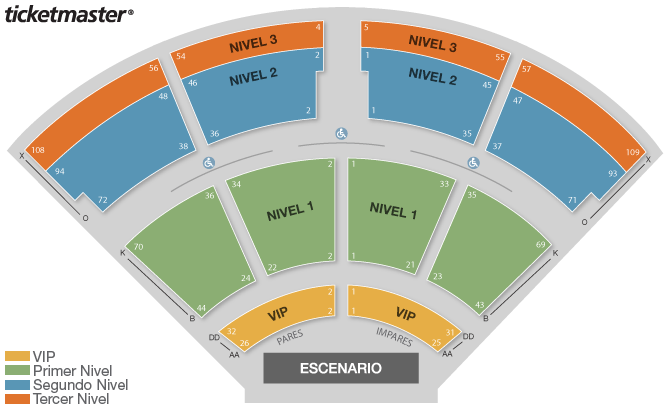 El Rey Seating Chart