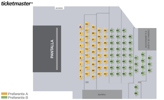 Auditorio Nacional Seating Chart