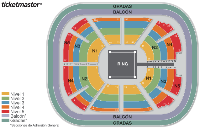 Arena Mexico Lucha Libre Seating Chart