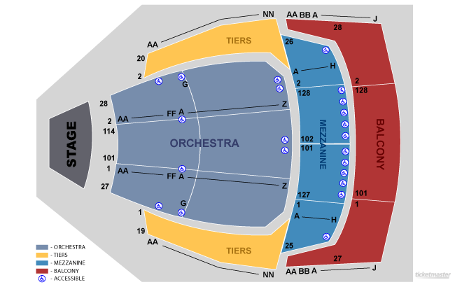 Zellerbach Hall Seating Chart