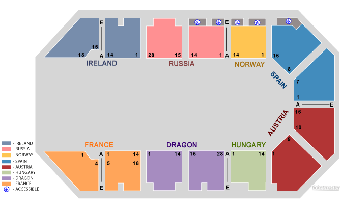Excalibur Thunder From Down Under Seating Chart