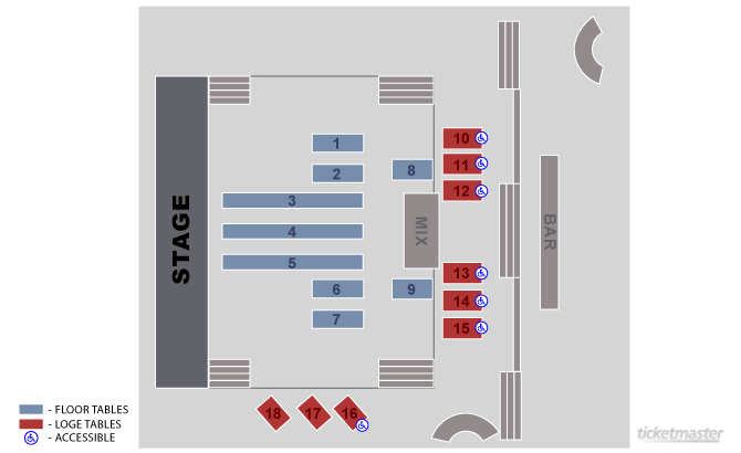 House Of Blues Vegas Seating Chart