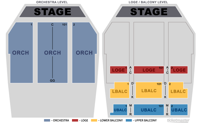 Paramount Theatre Denver Co Seating Chart
