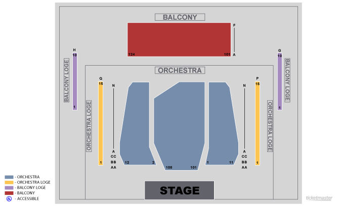 New Jersey Performing Arts Center Newark Tickets Schedule Majah Hype Seating Chart
