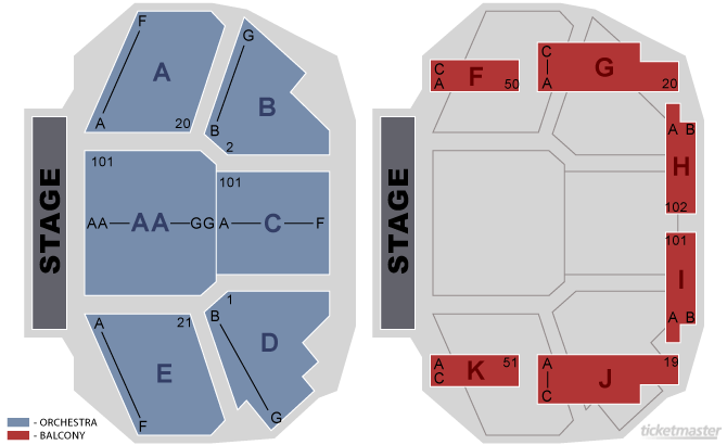 Blue Man Group Las Vegas Theater Seating Chart