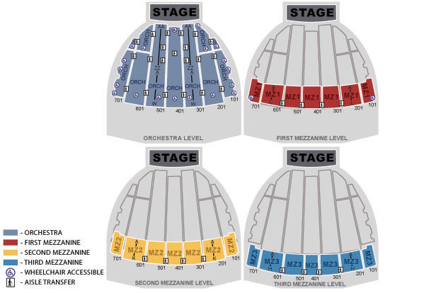 Radio City Music Hall Seating Chart Virtual Tour