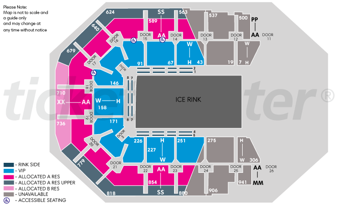 Spark Arena Seating Chart