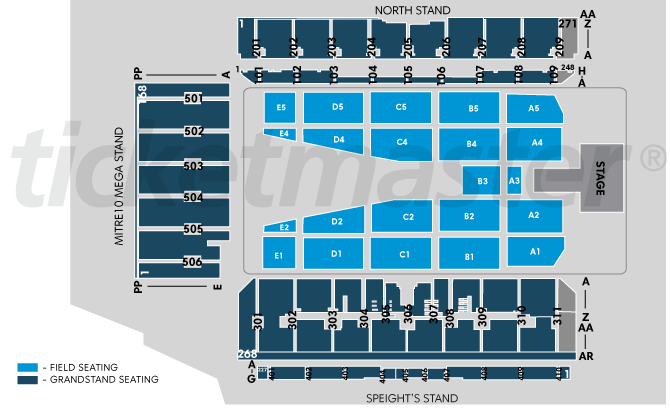 Dunedin Stadium Seating Chart