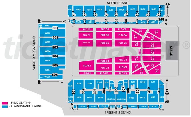 Dunedin Stadium Seating Chart