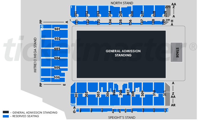 Dunedin Stadium Seating Chart