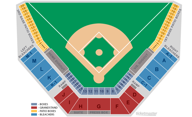 Russo Park Lafayette Tickets Schedule Seating Chart Directions